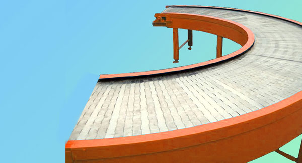 轉(zhuǎn)彎鏈板輸送機